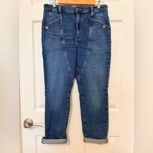 We The Free | Free People Baggy Blue Denim Jeans Sz 30